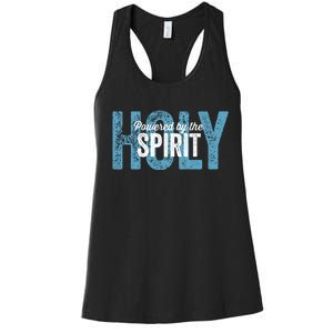 Powered By The Holy Spirit Women's Racerback Tank