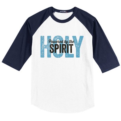 Powered By The Holy Spirit Baseball Sleeve Shirt