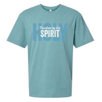 Powered By The Holy Spirit Sueded Cloud Jersey T-Shirt