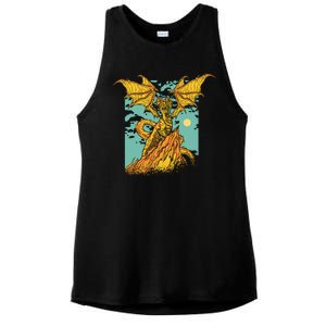 Powerful Dragon Creature Ladies PosiCharge Tri-Blend Wicking Tank