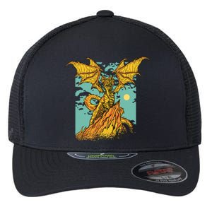 Powerful Dragon Creature Flexfit Unipanel Trucker Cap