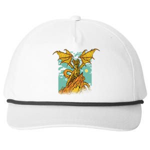 Powerful Dragon Creature Snapback Five-Panel Rope Hat