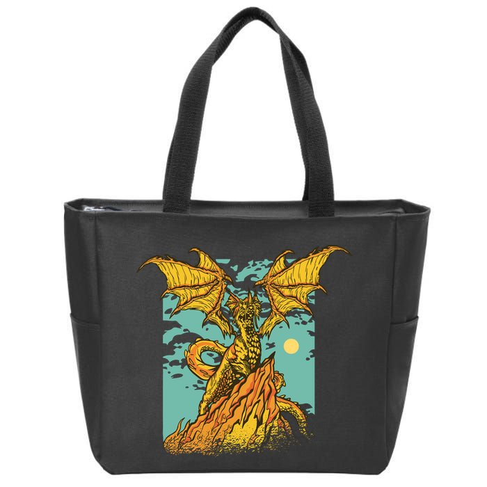 Powerful Dragon Creature Zip Tote Bag