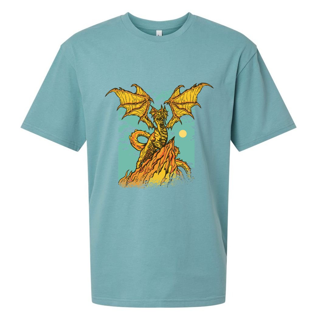 Powerful Dragon Creature Sueded Cloud Jersey T-Shirt