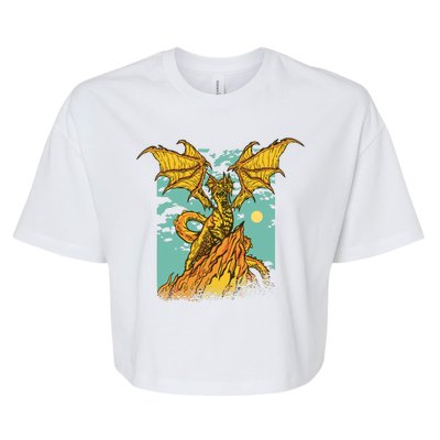 Powerful Dragon Creature Bella+Canvas Jersey Crop Tee