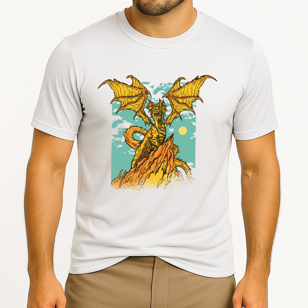 Powerful Dragon Creature Cooling Performance Crew T-Shirt