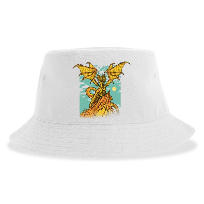 Powerful Dragon Creature Sustainable Bucket Hat