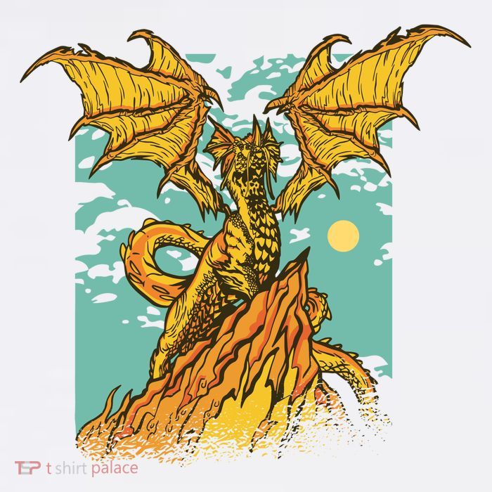 Powerful Dragon Creature Button