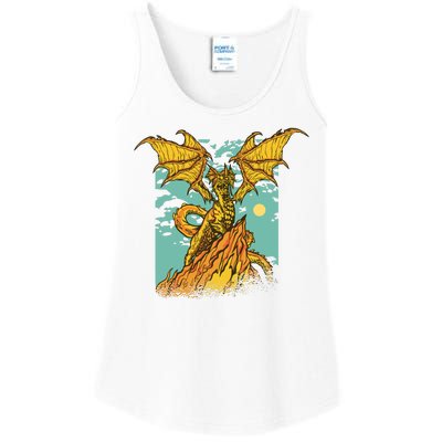 Powerful Dragon Creature Ladies Essential Tank