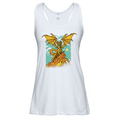 Powerful Dragon Creature Ladies Essential Flowy Tank