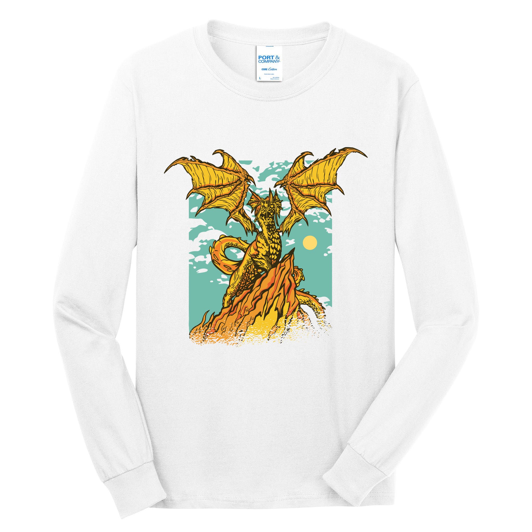 Powerful Dragon Creature Tall Long Sleeve T-Shirt