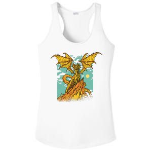 Powerful Dragon Creature Ladies PosiCharge Competitor Racerback Tank