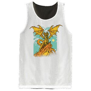 Powerful Dragon Creature Mesh Reversible Basketball Jersey Tank