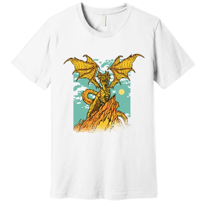 Powerful Dragon Creature Premium T-Shirt