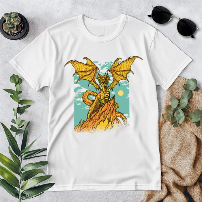 Powerful Dragon Creature Premium T-Shirt