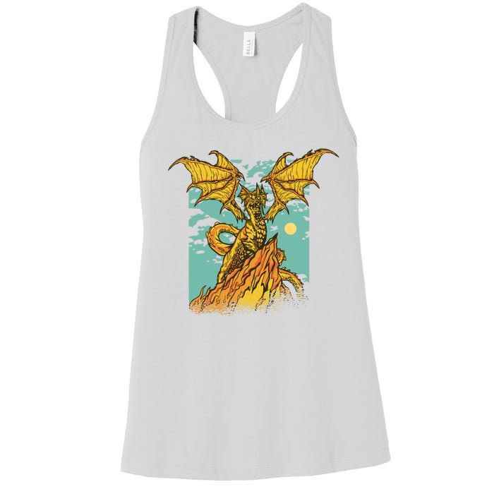 Powerful Dragon Creature Women's Racerback Tank