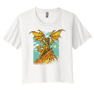 Powerful Dragon Creature Women's Crop Top Tee