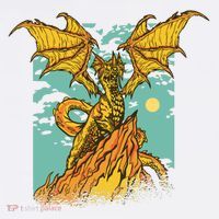 Powerful Dragon Creature Women's V-Neck T-Shirt