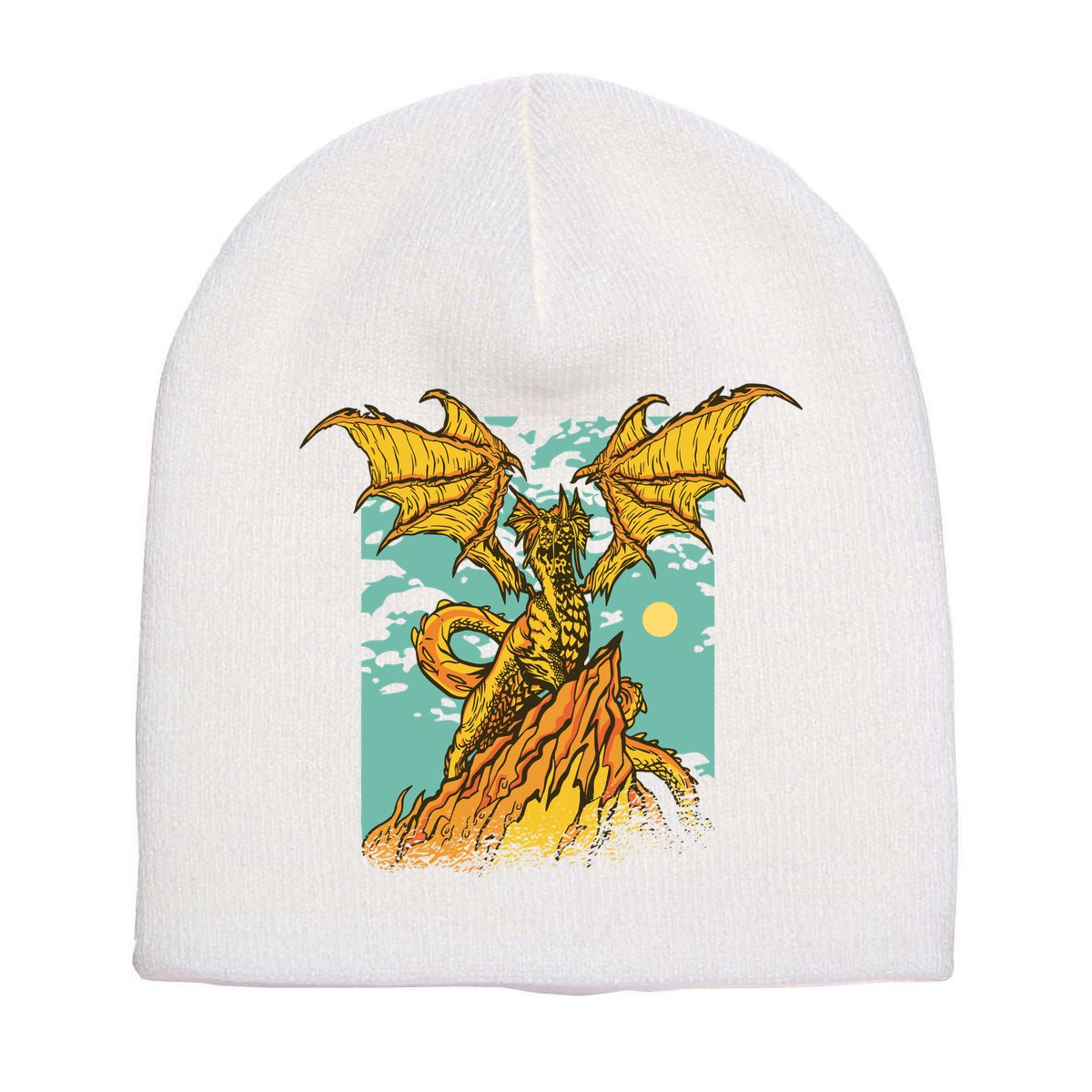 Powerful Dragon Creature Short Acrylic Beanie