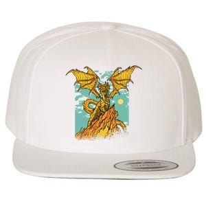 Powerful Dragon Creature Wool Snapback Cap