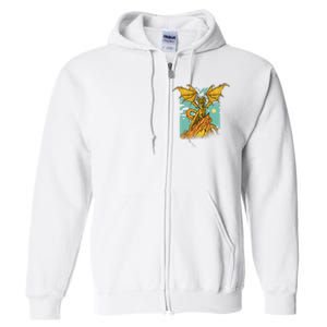 Powerful Dragon Creature Full Zip Hoodie