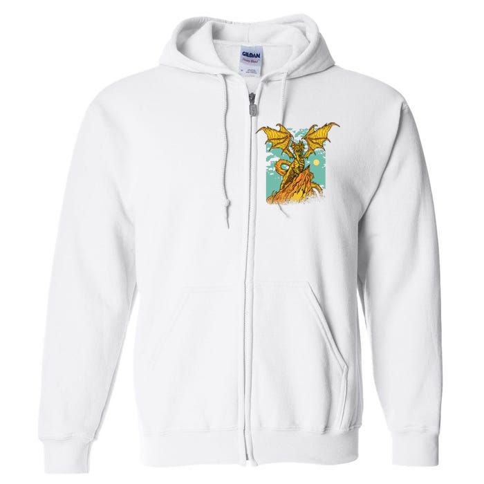 Powerful Dragon Creature Full Zip Hoodie