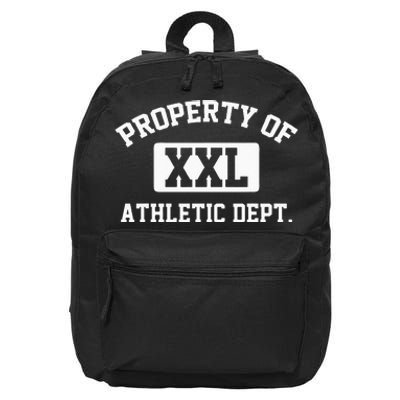 Property Of XXL Athletic Dept Apparel 16 in Basic Backpack