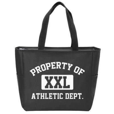 Property Of XXL Athletic Dept Apparel Zip Tote Bag