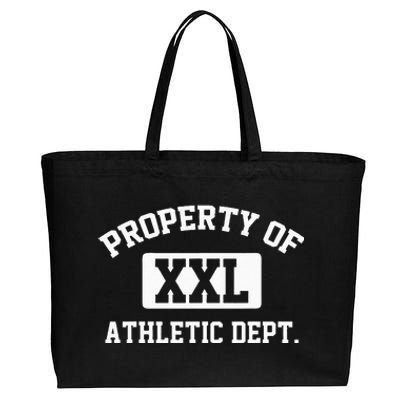 Property Of XXL Athletic Dept Apparel Cotton Canvas Jumbo Tote