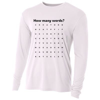 Puzzle On Your Back Conversation Starter Word Fun And Games Cooling Performance Long Sleeve Crew