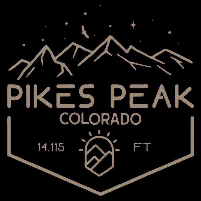 Pikes Peak 14115 Ft. Colorado Mountains Bucket Hat