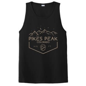 Pikes Peak 14115 Ft. Colorado Mountains PosiCharge Competitor Tank