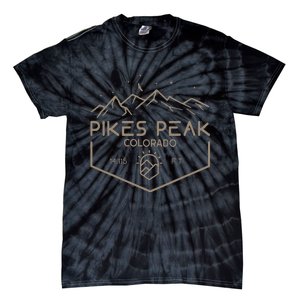 Pikes Peak 14115 Ft. Colorado Mountains Tie-Dye T-Shirt