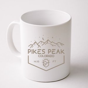 Pikes Peak 14115 Ft. Colorado Mountains Coffee Mug