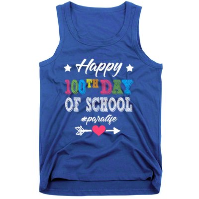 Para Paraprofessional 100th Day Of School 100 Days Smarter Cute Gift Tank Top