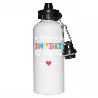 Para Paraprofessional 100th Day Of School 100 Days Smarter Cute Gift Aluminum Water Bottle