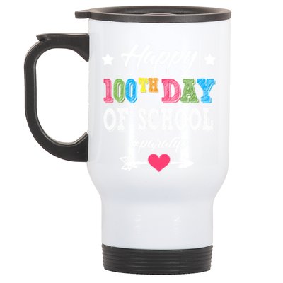 Para Paraprofessional 100th Day Of School 100 Days Smarter Cute Gift Stainless Steel Travel Mug