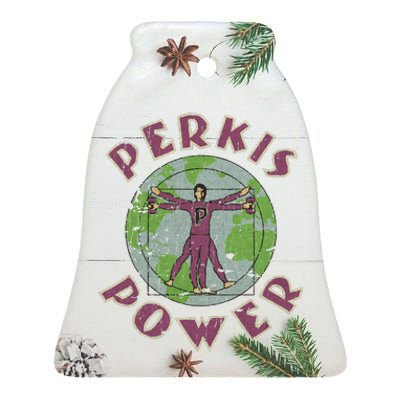 Perkis Power 1995 Ceramic Bell Ornament