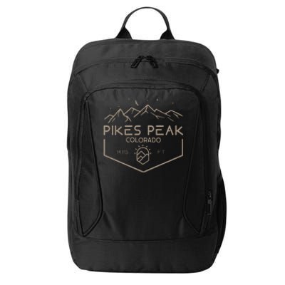 Pikes Peak 14115 Ft. Colorado Mountains City Backpack