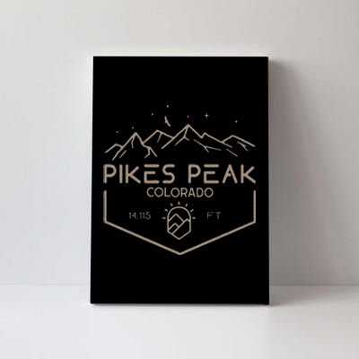 Pikes Peak 14115 Ft. Colorado Mountains Canvas