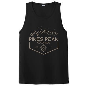 Pikes Peak 14115 Ft. Colorado Mountains PosiCharge Competitor Tank