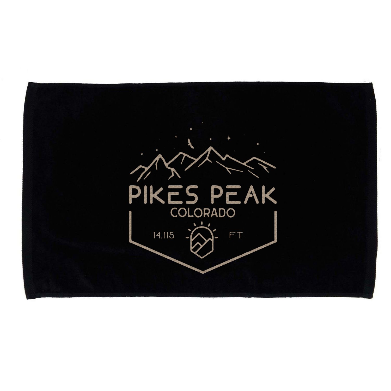 Pikes Peak 14115 Ft. Colorado Mountains Microfiber Hand Towel