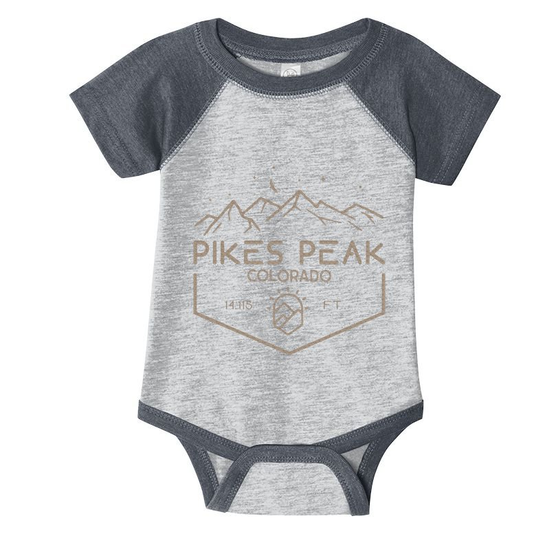 Pikes Peak 14115 Ft. Colorado Mountains Infant Baby Jersey Bodysuit