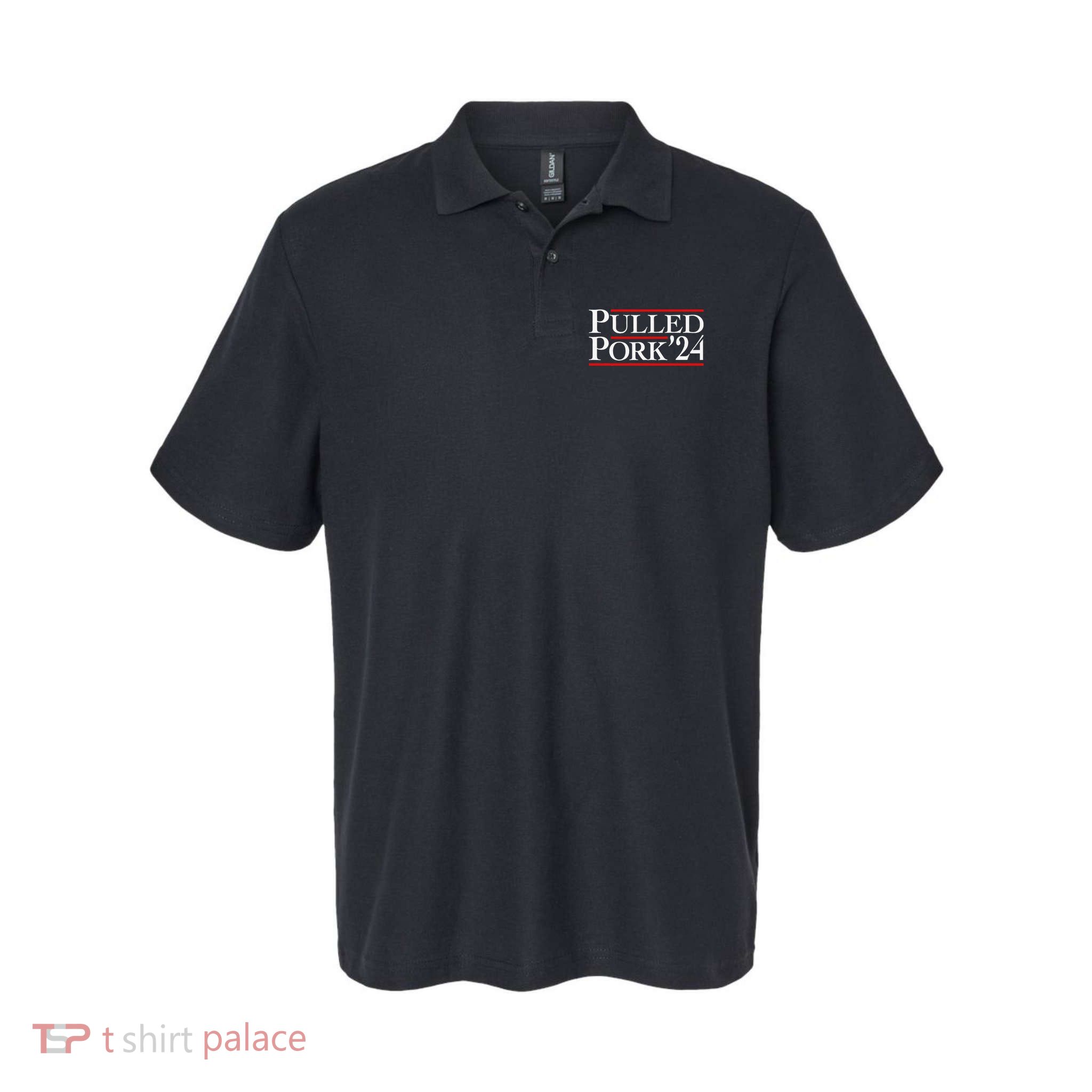 Pulled Pork 24 Funny Bbq Lover Political Slogan Humor Pun Polo