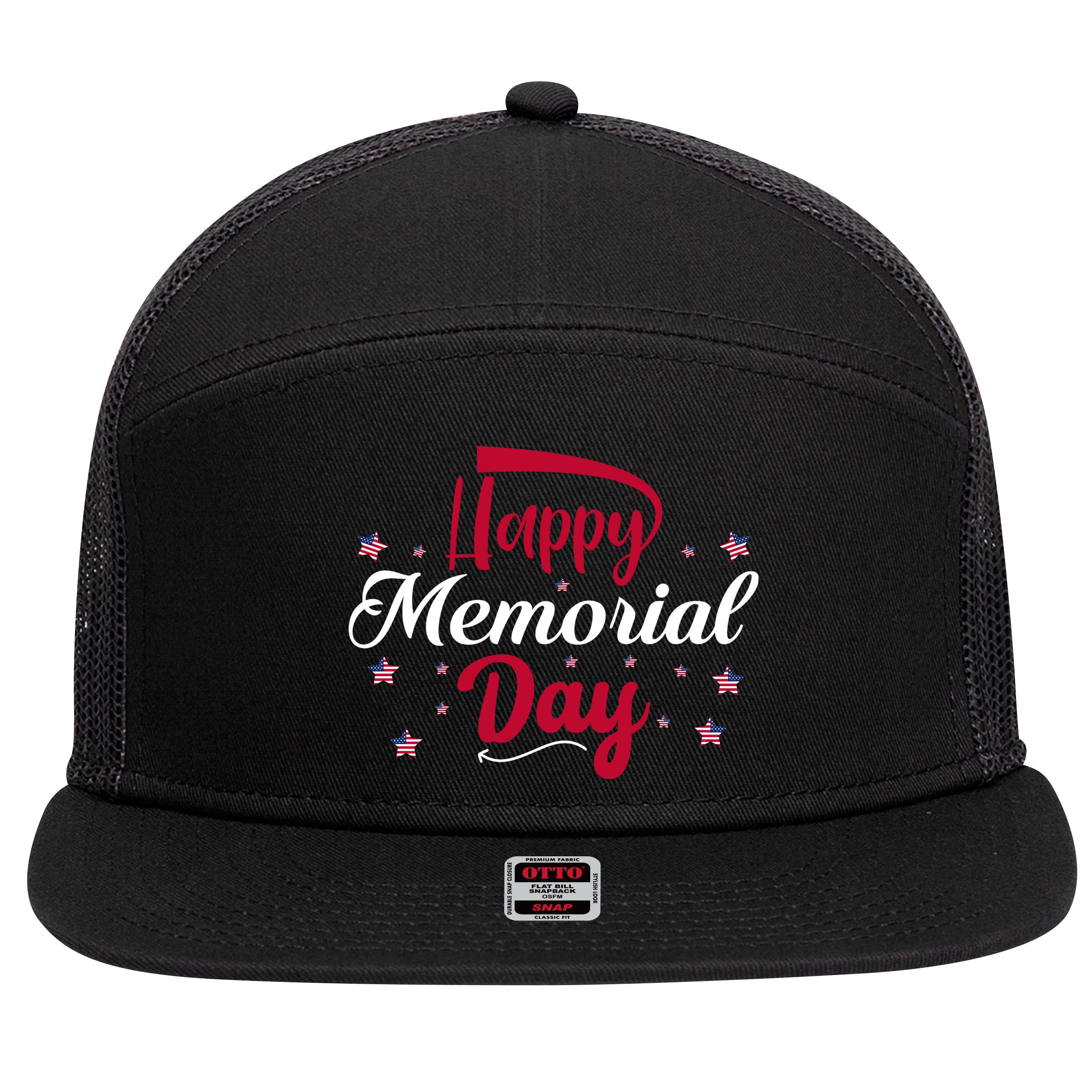 P 7 Panel Mesh Trucker Snapback Hat