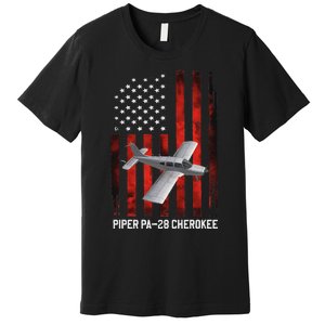 Piper Pa 28 Cherokee Plane Piper Pa 28 140 Flight Training Premium T-Shirt