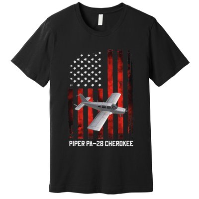 Piper Pa 28 Cherokee Plane Piper Pa 28 140 Flight Training Premium T-Shirt