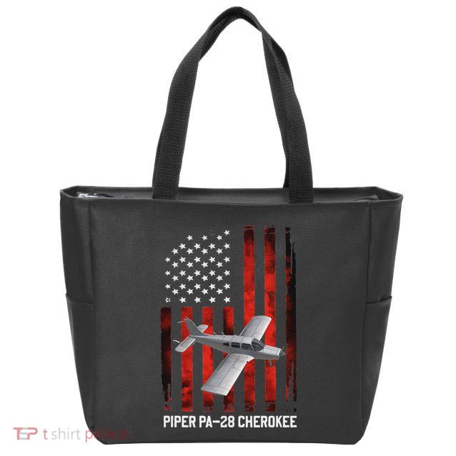 Piper Pa 28 Cherokee Plane Piper Pa 28 140 Flight Training Zip Tote Bag