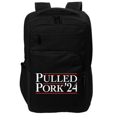 Pulled Pork 24 Funny Bbq Lover Political Slogan Humor Pun Impact Tech Backpack