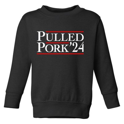 Pulled Pork 24 Funny Bbq Lover Political Slogan Humor Pun Toddler Sweatshirt